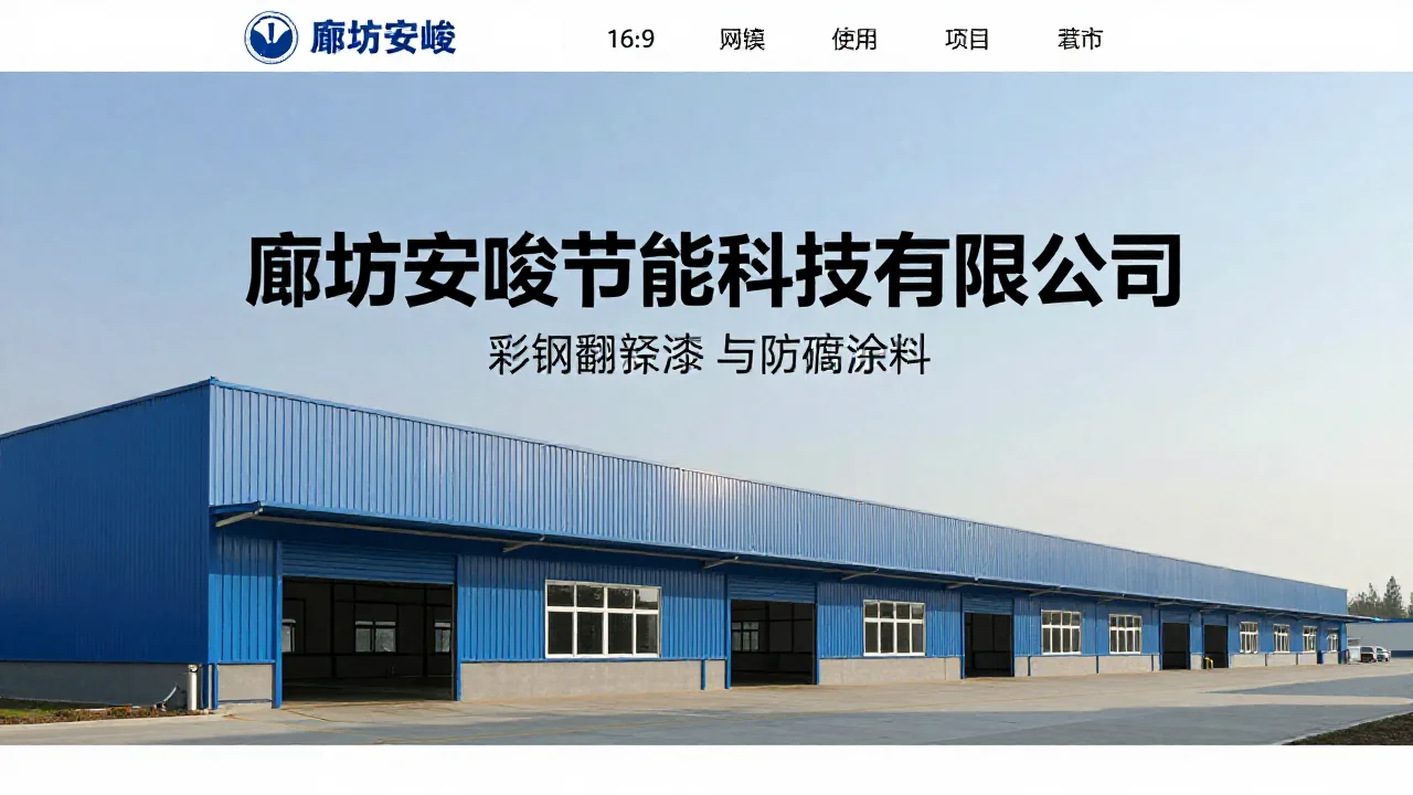 廊坊安竣节能科技有限公司 首页主视觉